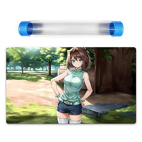 Ygomat Tea Gardner Trading Card Game OCG Playmat TCG Mat Free Best Tube/Bag (TG323) (A_No Playzones + Tube)