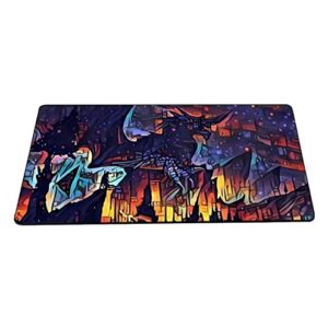 Enhance Your TCG Experience with Stunning Artistic Design Playmat - MTG CCG OCG Trading Card Game Mat by Inked Playmats. Art Painting on Gaming Play Mat 395