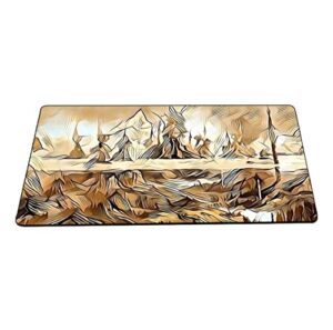 enhance your tcg experience with stunning artistic design playmat - mtg ccg ocg trading card game mat by inked playmats. art painting on gaming play mat 456