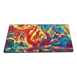 enhance your tcg experience with stunning artistic design playmat - mtg ccg ocg trading card game mat by inked playmats. art painting on gaming play mat 342