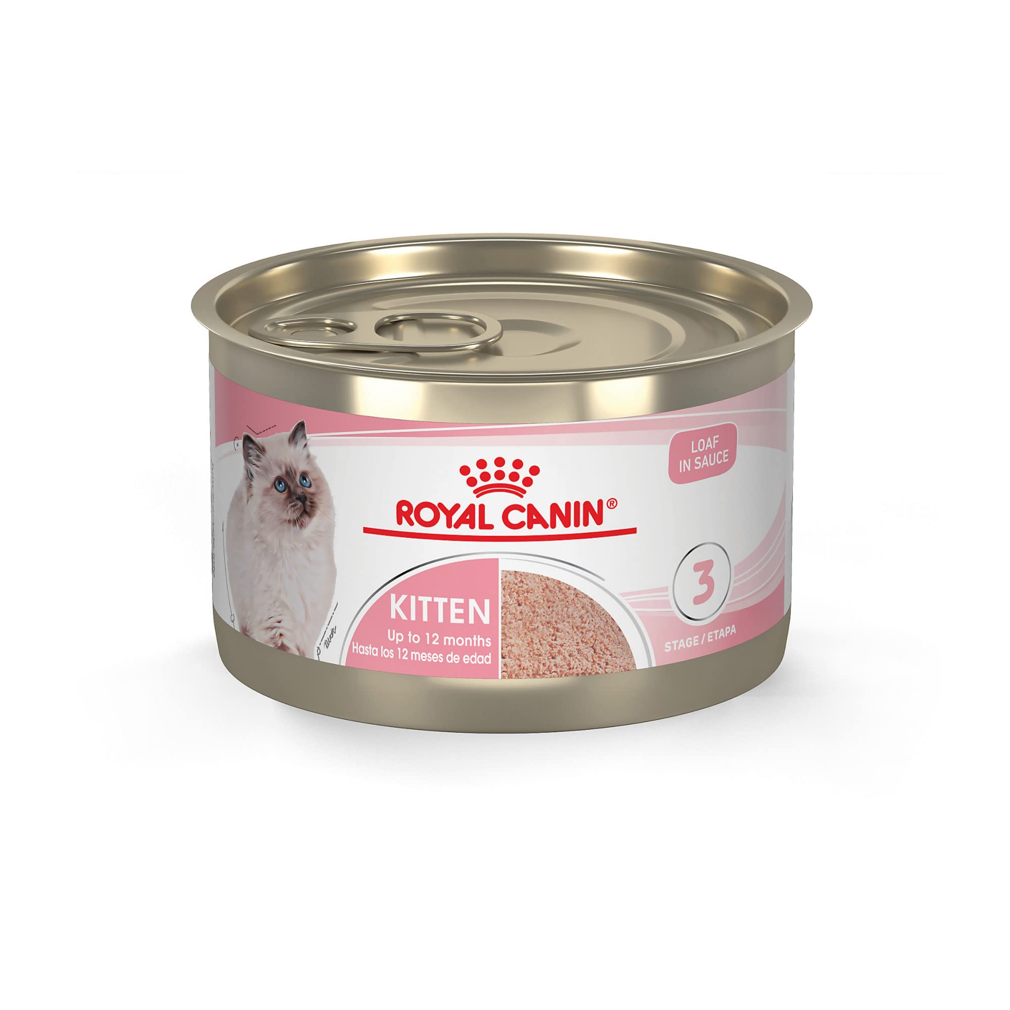 Bundle of Royal Canin Feline Health Nutrition Kitten Thin Slices in Gravy Canned Cat Food, 3 Oz Can, Pack of 24 + Royal Canin Feline Health Nutrition Kitten Canned Cat Food 24 Count (Pack of 1)