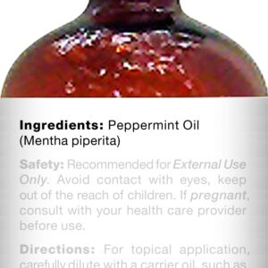 MAJESTIC PURE Peppermint Essential Oil | 100% Pure and Natural Peppermint Oil | Premium Grade Essential Oils for Hair Care, Home Diffusers, Aromatherapy, Massage and Humidifiers | 4 Fl Oz (Pack of 2)