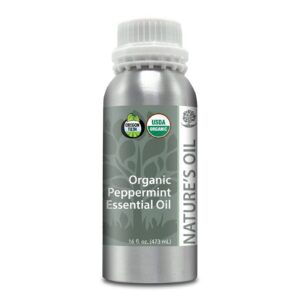 nature's oil peppermint organic essential oil, 1lb