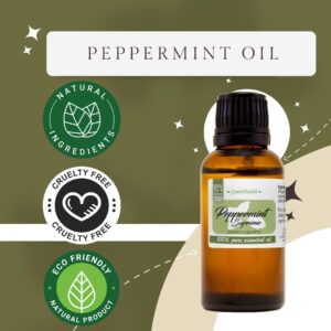 1 fl oz Peppermint Essential Oil (Mentha Piperita) (100% Pure & Uncut) - GreenHealth