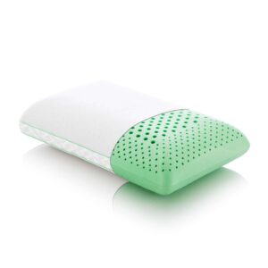 malouf zzkkmpaszp z zoned dough memory foam infused with real peppermint-natural oil aromatherapy pillow spray included-king size