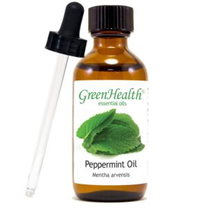 Peppermint Essential OIl - 100% Pure Essential Oil - 2 fl oz w/Glass Dropper