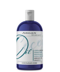 cocojojo pure deodorized argan oil - all natural - moroccan argan oil - filtered to reduce smell - perfect for skin, face, hair, nails - reduced scent - (16 oz)