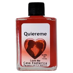 Love Me Oil (Quiereme Aceite) Spiritual Anointing Oil by CASA ESOTERICA MAGICK SPACE- 0.5 FL OZ (1 Pack)