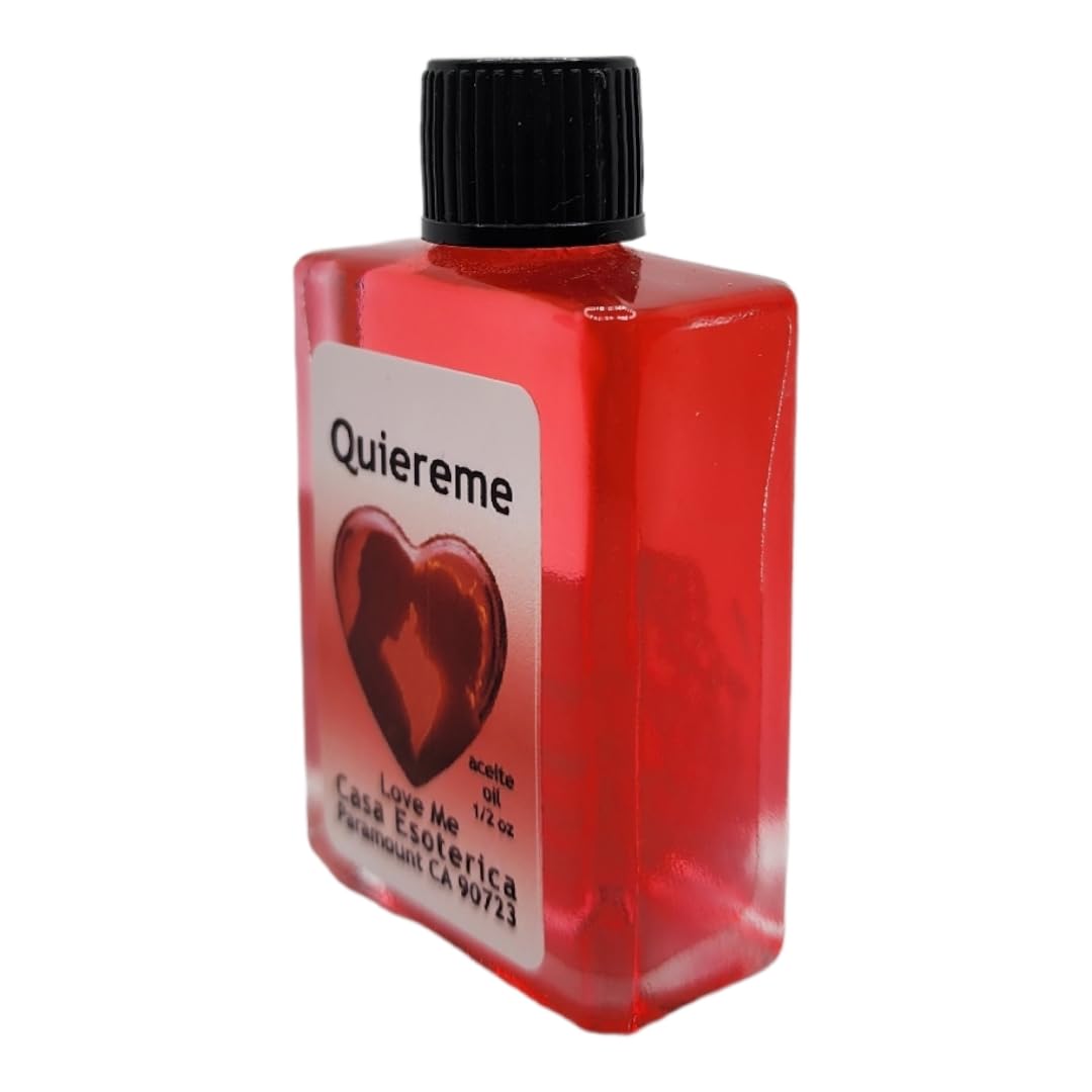 Love Me Oil (Quiereme Aceite) Spiritual Anointing Oil by CASA ESOTERICA MAGICK SPACE- 0.5 FL OZ (1 Pack)