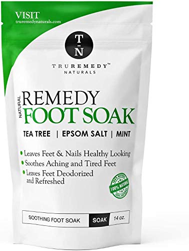 Remedy Soap Tea Tree Oil Body Wash + Tea Tree Oil Foot Soak with Epsom Salt Mint, Helps Body Odor, Athlete’s Foot, Jock Itch, Ringworm, Yeast Infections, Skin Irritations, Soothes Sore Tired Feet