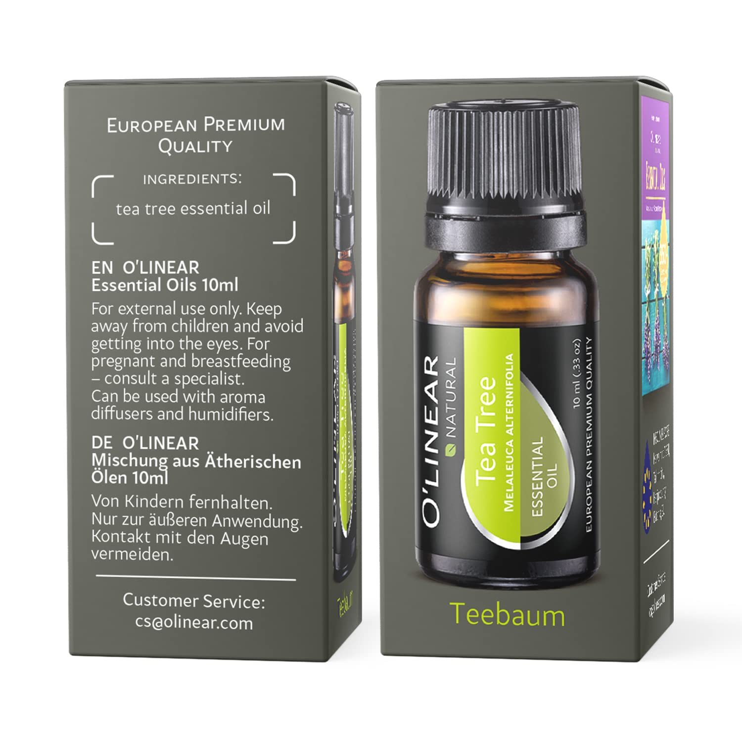 10 ml Tea Tree Essential Oil Pure Aromatherapy, Oil for Diffusers for Home, Candle Making & Soap Craft, 0.33 Fl Oz 100% Natural Melaleuca Oil Aroma Drops for Humidifier & Air Tea Tree Aroma Therapy