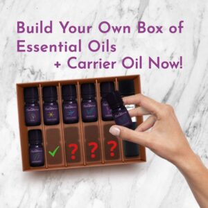 floraVerve Customized Essential Oils Set, Build Your Own Starter Kit, Pick Only Those You Like! (10 x 5ml Natural Aromatherapy Essential Oils + 1x30ml Carrier Oil)