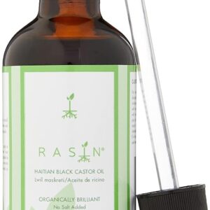 Rasin Castor Oil Organically Brilliant Haitian Black Castor Oil. (Original, 4 Fl Oz)