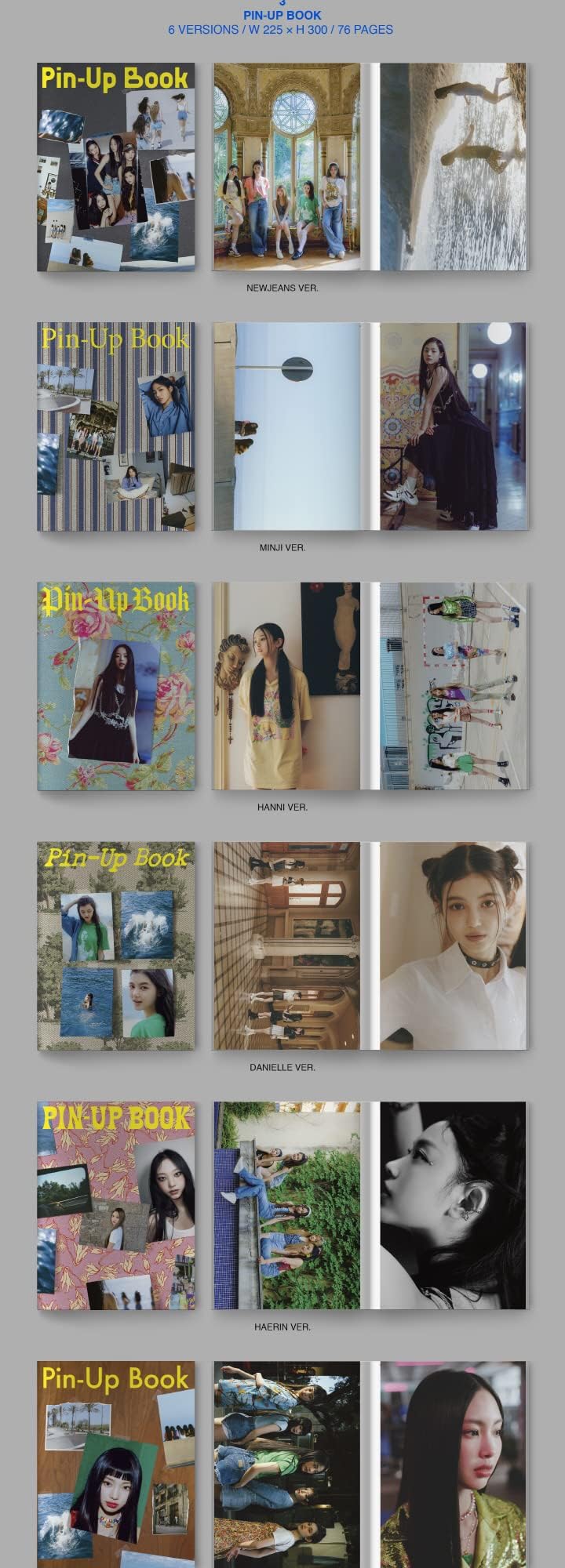 DREAMUS NewJeans New Jeans 1st EP Album Bluebook Version CD+Mini Poster On Pack+Log +Pin-up Book+Phoning Manual Book+ID Card+Sticker Pack+Photocard+Tracking Sealed (MINJI Version)