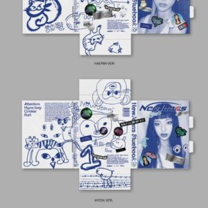 DREAMUS NewJeans New Jeans 1st EP Album Bluebook Version CD+Mini Poster On Pack+Log +Pin-up Book+Phoning Manual Book+ID Card+Sticker Pack+Photocard+Tracking Sealed (MINJI Version)