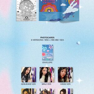 Newjeans 2nd EP Get Up [Bunny Beach Bag ] Album HAERIN + [Extra Photocards Set]