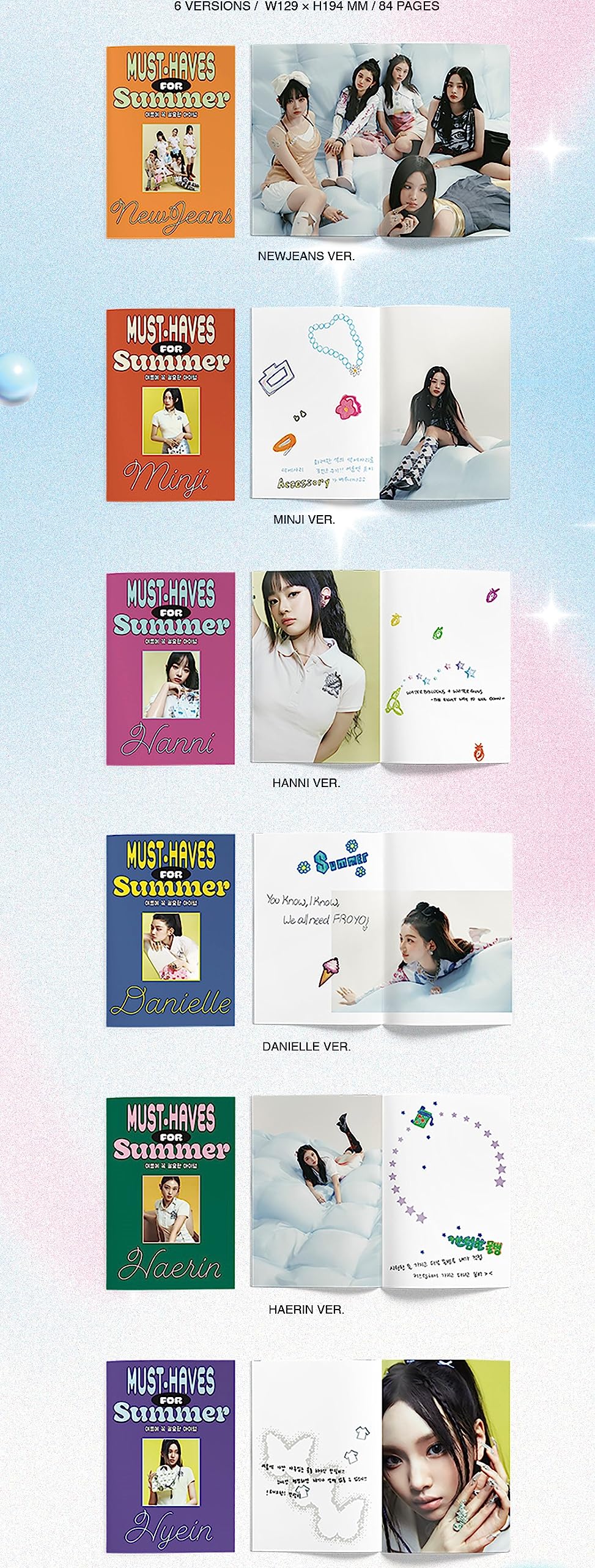 Newjeans 2nd EP Get Up [Bunny Beach Bag ] Album HAERIN + [Extra Photocards Set]