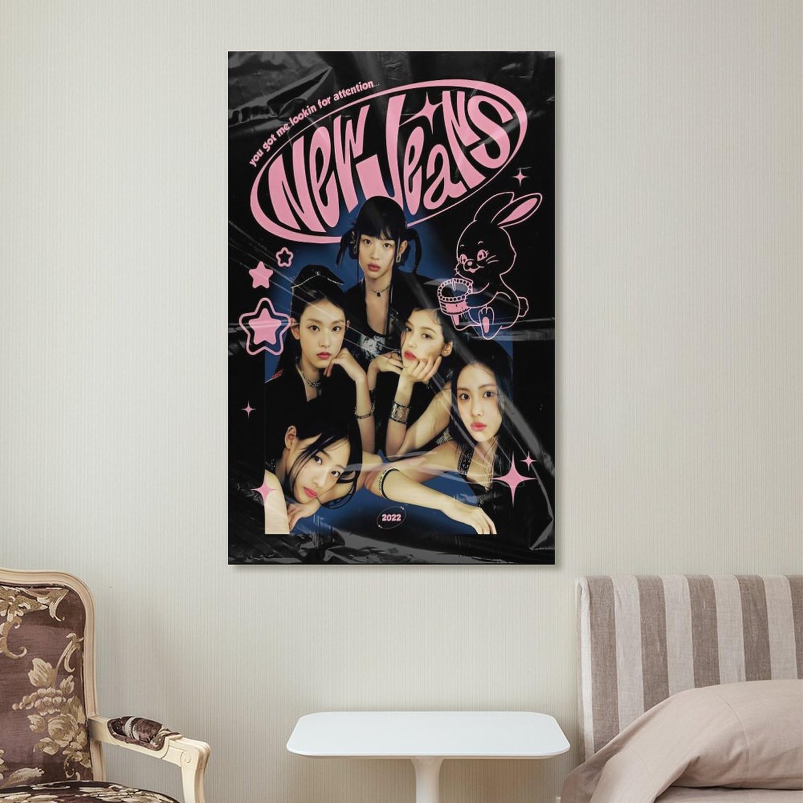 WipaLa Star Movie Album Music Poster Canvas Aesthetics Decor Picture Painting for Room Decoration Living Room Wall Korean New Band Jeans Posters Gift Unframed 08x12inch(20x30cm)