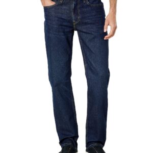 Levi's Men's 514 Straight Fit Cut Jeans (Also Available in Big & Tall), Clean Run-Dark Indigo (Advanced Stretch), 34W x 34L