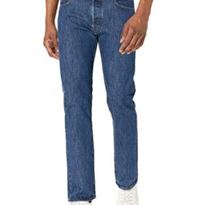 Levi's Men's 501 Original Fit Jeans (Also Available in Big & Tall), Dark Stonewash, 34W x 34L