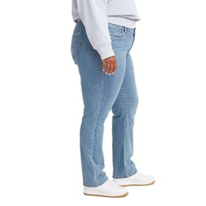 Levi's Women's Plus Size Classic Straight Jeans (Standard and Plus), (New) Lapis Topic-Medium Indigo, 36 (US 18) Regular