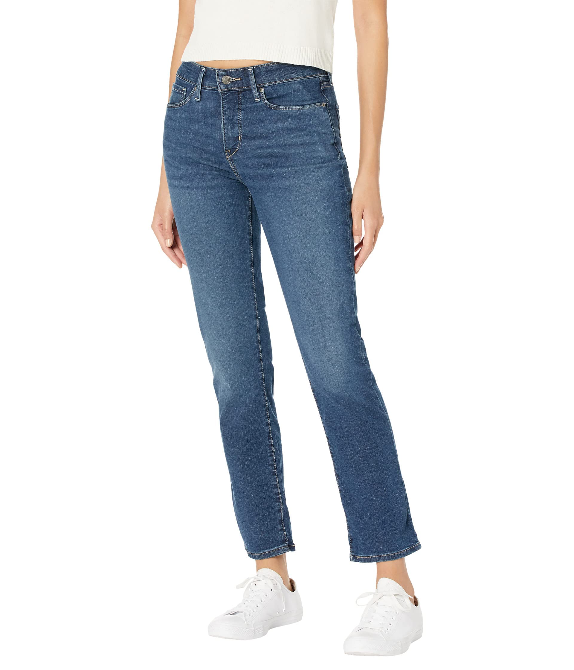 Signature by Levi Strauss & Co. Gold Women's Curvy Totally Shaping Straight Jeans (Available in Plus Size), (New) Jackson Square, 6 Regular