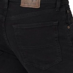 Wrangler Authentics Men's Regular Fit Comfort Flex Waist Jean, Black, 38W x 29L