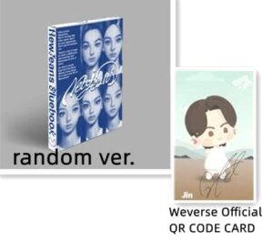 newjeans ep album vol. 1 new jeans bluebook ver. random version [+ weverse official jin qr code card