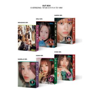 NewJeans - 1st Single [OMG] (Message Card Ver - NEWJEANS Ver) Out Box + Message Cards + Photobook + Lyrics + CD + Photocards + Sticker + 1 PVC Card