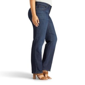 Lee Women's Plus Size Relaxed Fit Straight Leg Jean, Verona, 18