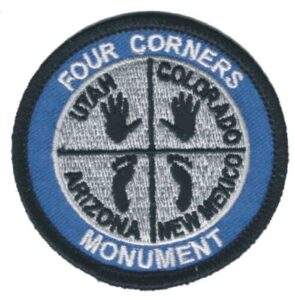 yokebom four corners monument iron on applique patch - utah colorado arizona new mexico 2.5" - for hats, shirts, shoes, jeans, bags