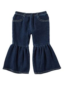 wrangler baby girl's flare jean, lacey, 0-3 months