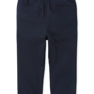 The Children's Place Baby Boys' and Toddler Stretch Chino Pants, New Navy Single, 3T