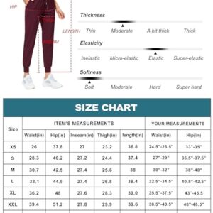 Libin Women's Joggers Pants Athletic Sweatpants with Pockets Running Tapered Casual Pants for Workout,Lounge, Black L