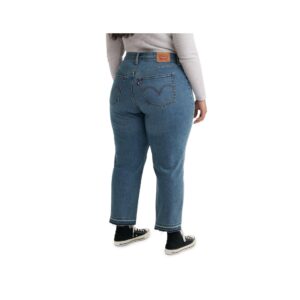 Levi's Women's Plus Size Wedgie Straight Jeans, Love in the Mist, 16