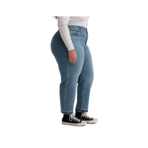 Levi's Women's Plus Size Wedgie Straight Jeans, Love in the Mist, 16