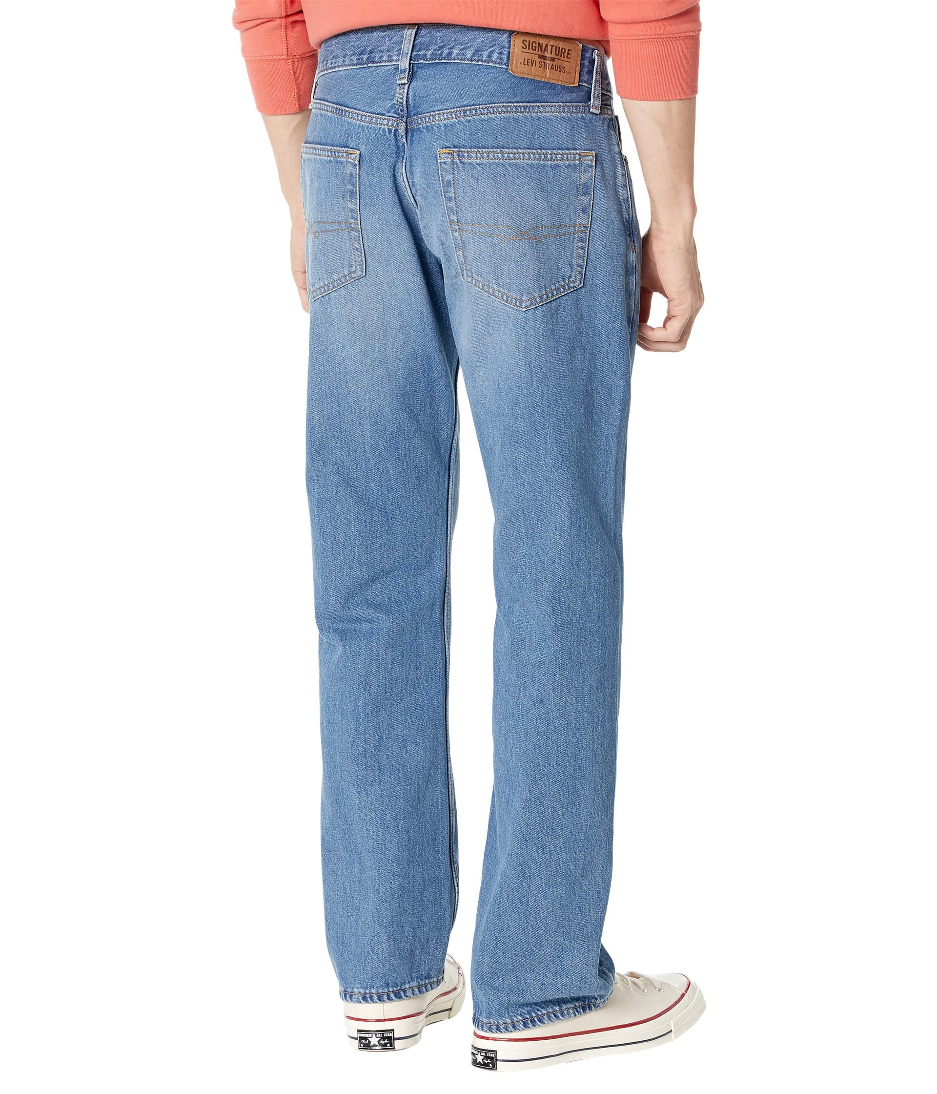 Signature by Levi Strauss & Co. Gold Men's Relaxed Fit Flex Jeans (Available in Big & Tall), (New) Atlas, 36Wx29L