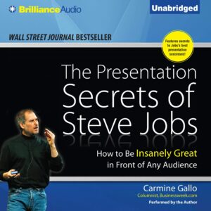 the presentation secrets of steve jobs: how to be insanely great in front of any audience