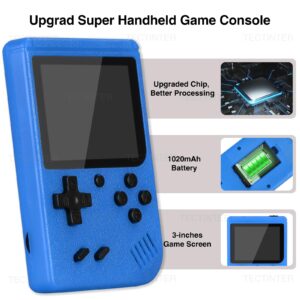 Handheld Game Console, Retro Game Console Mini Arcade Machines Built-in 800 Classical FC Games, Support Connecting TV & 2 Players, Ideal Gift for Kids & Lovers(Blue800 Games)