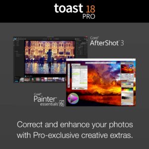 Roxio Toast 18 Pro | Complete DVD Burner & Digital Media Suite [Mac Download] [Old Version]