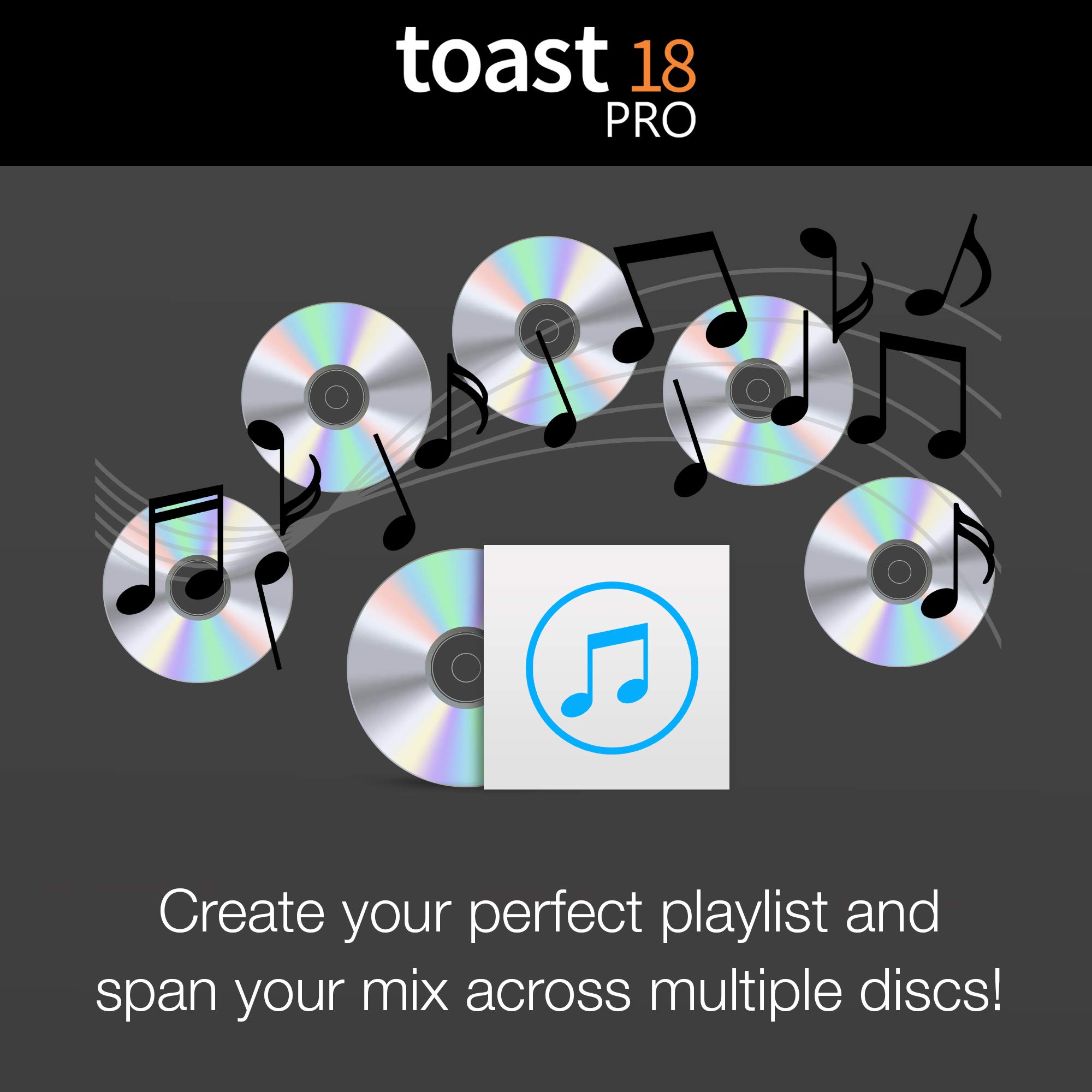 Roxio Toast 18 Pro | Complete DVD Burner & Digital Media Suite [Mac Download] [Old Version]