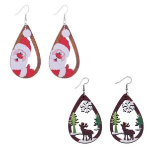 zian hollow out christmas earrings christmas earrings santa elk earrings christmas tree earrings christmas jewelry winter earrings