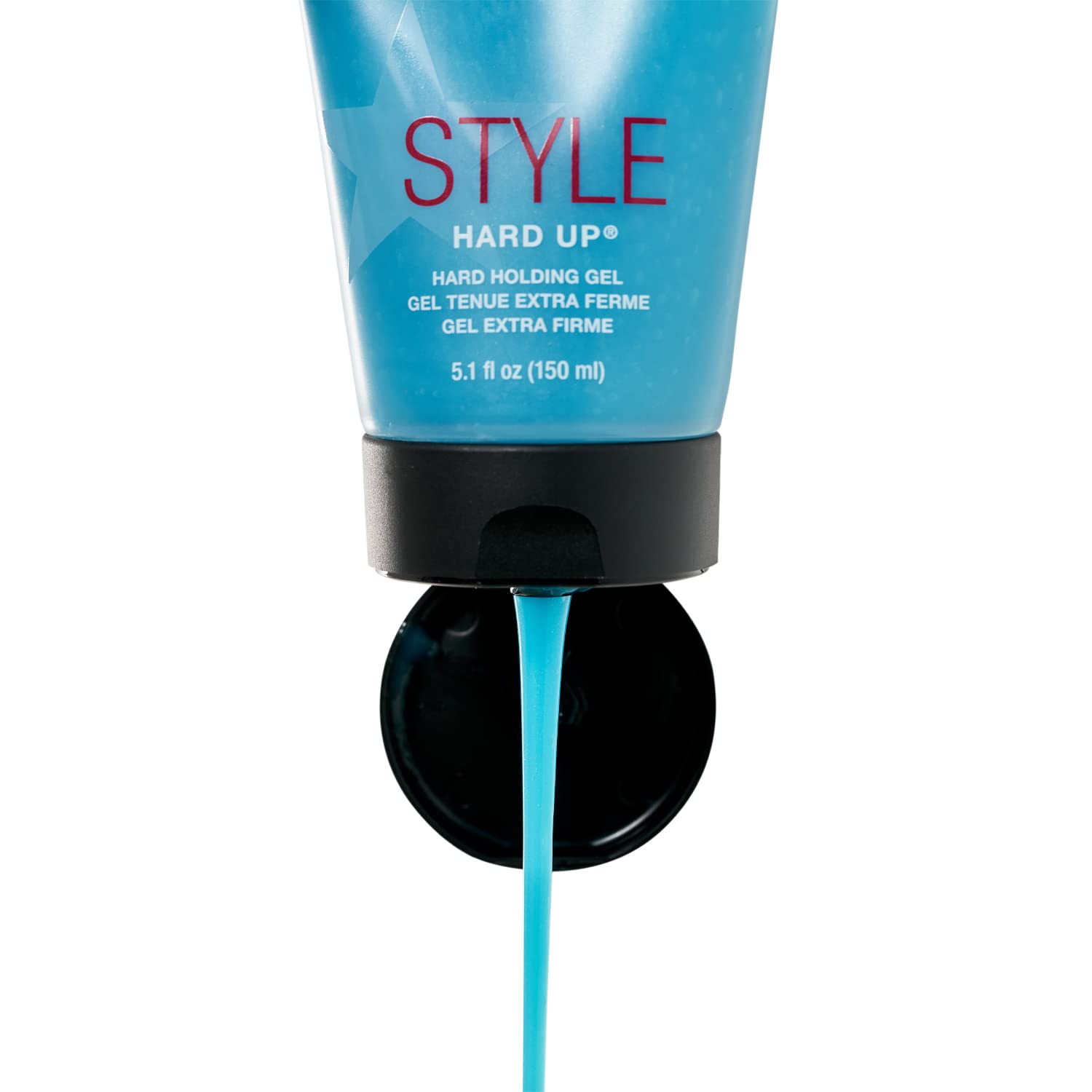 SexyHair Style Hard Up Hard Holding Gel, Extreme Hold | Non-Flaking Formula | All Hair Types, 5.1 Fl Oz