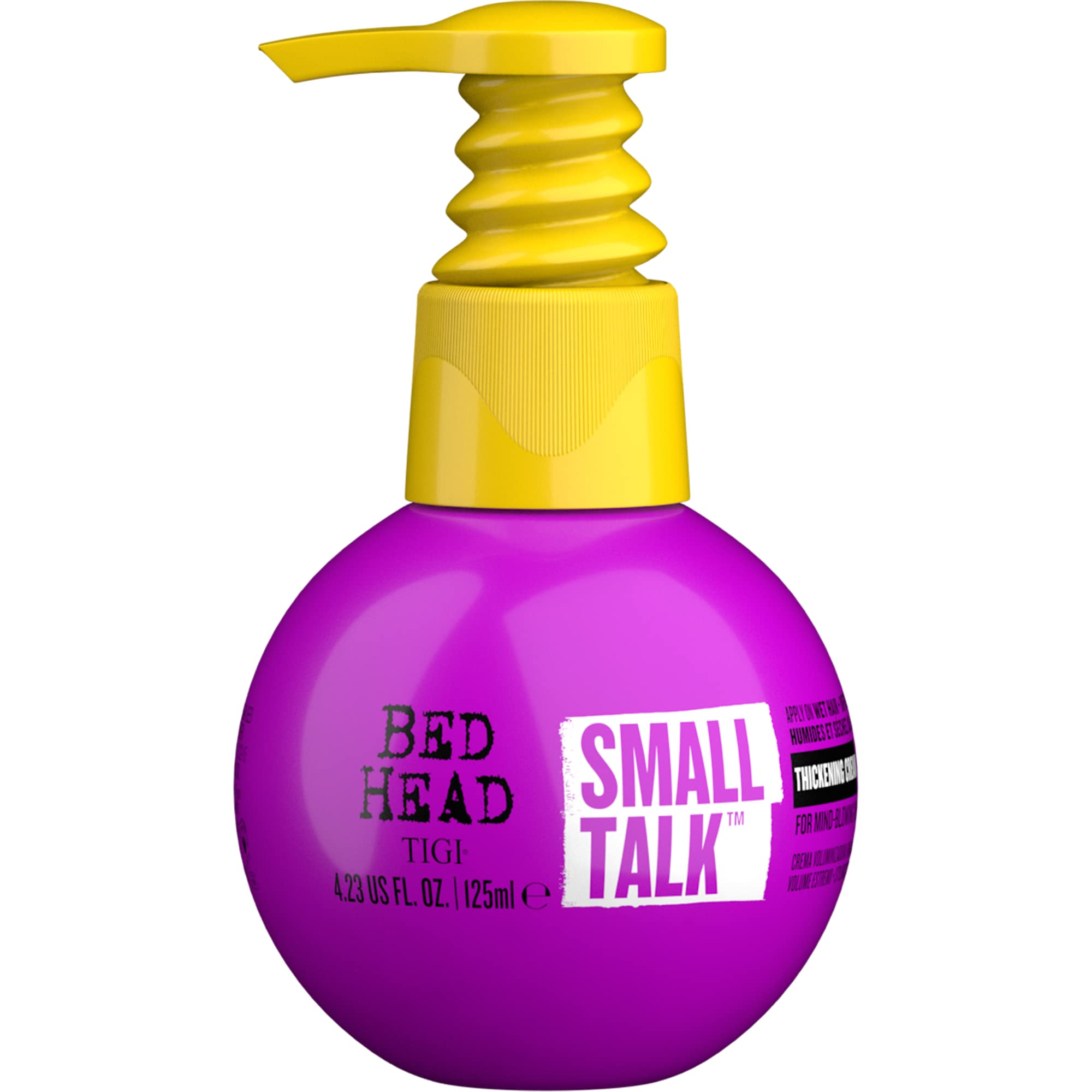 Bed Head TIGI Small Talk MINI 3-in-1 Hair Thickening Cream - Use for Voluminous Hair - For Fine, Thin & Flat Hair - Use on Damp Hair - Premium Hair Thickening Products - 4.2 oz (2 Pack)