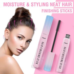 FUNAN Hair Finishing Stick 2 Pack for Small Broken Hair Cream/Gel for Women Naturally Refreshing, Non-Greasy and Non-Sticky