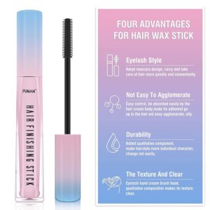 FUNAN Hair Finishing Stick 2 Pack for Small Broken Hair Cream/Gel for Women Naturally Refreshing, Non-Greasy and Non-Sticky