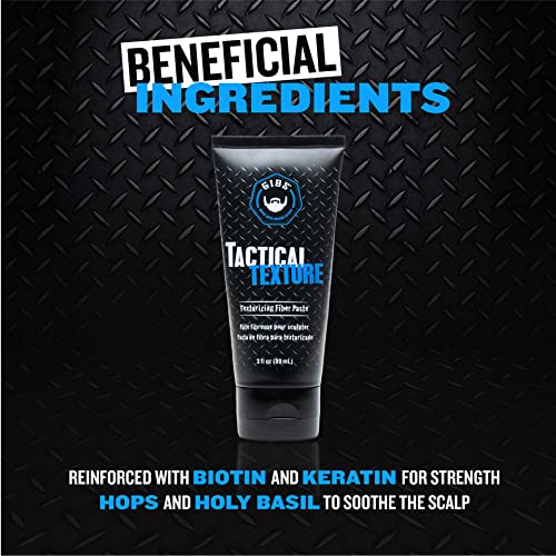 GIBS Grooming Tactical Texture Texturizing Fiber Paste, 3 Fl Oz