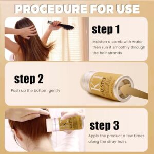 VOLLUCK Hair Wax Stick for Wigs, Edge Control Slick Stick Hair Pomade 2.7Oz Stick Non-greasy Styling Wax, Temporary Hair Styling Product for Edge Frizz Hair Pocket Size