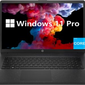 HP 17.3 Inch FHD Business Laptop, Intel 13th Gen Core i7-1355U, Windows 11 Pro, 64GB RAM, 2TB SSD, Bluetooth, HDMI, WiFi 6, Webcam, Numeric Keypad, Long Battery Life, Black, TDU