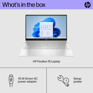 HP 2023 Pavilion Laptop for Business, 15.6" FHD IPS Touchscreen Laptop, 13th Gen Intel Core i5-1335U(Up to 4.6GHz, 10 Cores), 16GB RAM, 512GB SSD, Intel Iris Xe Graphic, Backlit KB, WiFi 6, Win 11